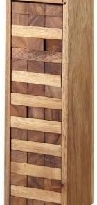 Large 12 Inch Tumbling Tower Game with Wooden Storage Box
