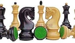 Luxury Russian Zagreb Chess Set in Ebonised Boxwood Gift for Him/Her 2