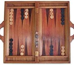 NOVICA Brown Hand Carved Wood Backgammon Set ‘Inner Secrets’S’