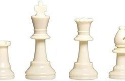 Four Player Chess Set with Triple Weighted Pieces and Vinyl Board 2