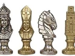 Italfama Medieval Themed Metal Chess Set for Collectors and Players