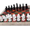 Top 12 Inch Red and Green Classic Chess Board Gift for Chess Lovers 3