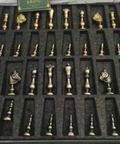 Classic Oriental Brass Chess Set from Italy Brand New 94B 2