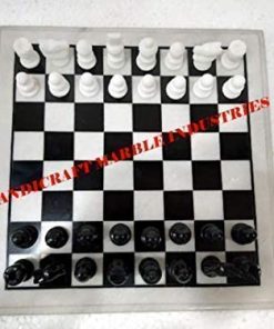 The Queen’s Gambit 15″ Inch White Marble Chess Board With Black Blocks & Marble Chess Pieces, Chess Piece Names, Chess Unblocked, Best Chess Players Of All Time 2