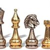 Brass Chess Set Made in Italy Modern Design 15B New Condition 3