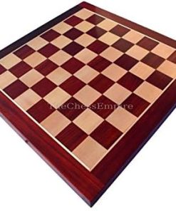 21 Inch Tournament Series Luxury Maple Padauk Solid Wood Chess Board 2