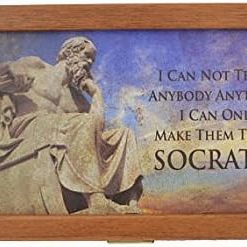 Handmade Socrates Traveler Backgammon Mini Set from Greece