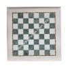 Best for GIFT THE QUEEN’S GAMBIT 18″ Inch CHESS White Marble Inlaid with Green Marble Blocks Chess Game, Corner Table, Side Table, Chess Lovers 4