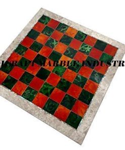 Best for GIFT 15″ by 15″ Inch Classic Red & Green Blocks Chess Board, The Queen’s Gambit, Harmon Chess, Gotham Chess, Borgov Chess, Best Chess Players Of All Time 2