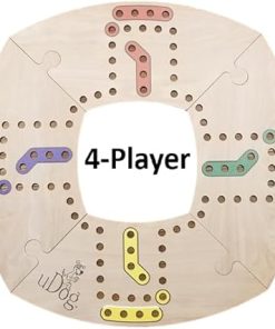 uDog Board Game for 2 to 12 Players | Handmade Durable Wooden Fun 2