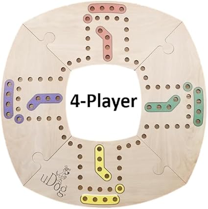 uDog Board Game for 2 to 12 Players | Handmade Durable Wooden Fun 2 uDog Board Game for 2 to 12 Players | Handmade Durable Wooden Fun - Image 2