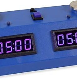 ZMF-II Chess Clock Dark Blue with Blue LED Display 2