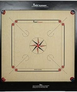Ply Wood Carrom Board Game Set with Coin Striker and Powder 20mm 2