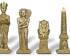 Large Egyptian Theme Metal Chess Set from Italfama – Unique Design