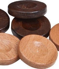 Socrates Walnut Oak Wooden Backgammon Checkers Made in Greece 2