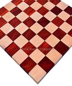 Luxury 16″ Handmade Maple Padauk Chess Board for Chess Sets
