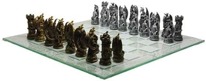 Fantasy Dragon Chess Set by Pacific Giftware for Unique Decor Fantasy Dragon Chess Set by Pacific Giftware for Unique Decor