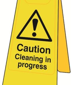 SCA4703 Heavy Duty A-Board Sign Caution Cleaning in Progress