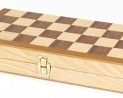 Wooden Folding Chess Game Box 30 x 30cm for Easy Storage and Play 2