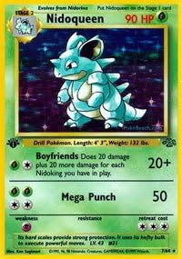 Nidoqueen Holo Card from Jungle Set Pokemon Collectibles 1999