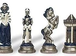 Mary Stuart Queen of Scots Hand Painted Metal Chess Set by Italfama 2