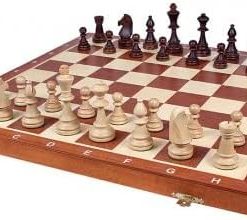 Wooden Tournament Chess Set with Board and Pieces European 21 Inch 2