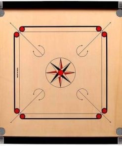 Full Size Carrom Board Game Set 32×32 Inches with Powder Coins and Striker