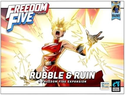 Freedom Five Rubble Ruin Expansion for 1-5 Players Ages 14 Plus 2 Freedom Five Rubble Ruin Expansion for 1-5 Players Ages 14 Plus - Image 2