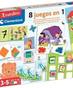 Clementoni 8 Games in 1 Educational Game Kit for Kids 65600.4
