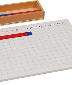 Montessori Addition Strip Board for Preschool Math Learning Tools