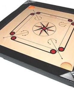 Indian Wooden Wood Carrom Board (NOT Full Sized) 25” +Accessories 2