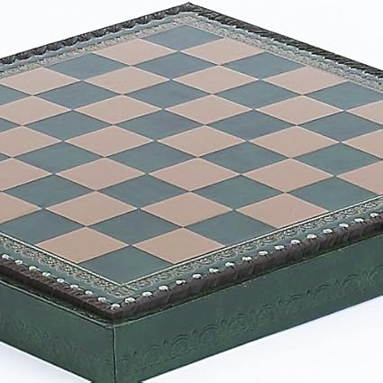 Marcello Chess and Checkers Cabinet Board from Italy 1.375 Inch Squares Marcello Chess and Checkers Cabinet Board from Italy 1.375 Inch Squares