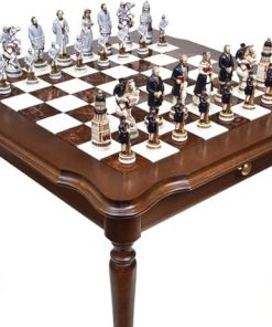 Bello Games American Civil War Chessmen Luxury Palazzo Chess Table