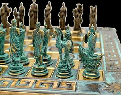Battle of Troy Chess Set 28 cm Luxury Chess Board with 2.5 inch King 2 Battle of Troy Chess Set 28 cm Luxury Chess Board with 2.5 inch King - Image 2