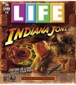 Game of Life Indiana Jones Hasbro Board Game for Family Fun