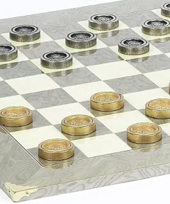 Greenwich and Michelangelo Checkers Board from Italy and Spain