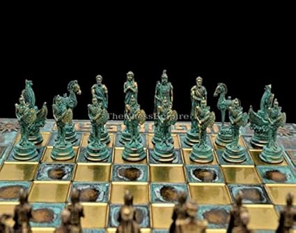 Battle of Troy Chess Set 28 cm Luxury Chess Board with 2.5 inch King Battle of Troy Chess Set 28 cm Luxury Chess Board with 2.5 inch King
