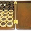 Backgammon Board Game Set 21 Inch Wood Crocodile Leather Handmade Gift 3