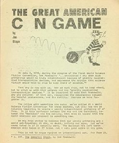 GREAT AMERICAN CON GAME-WORLD SCI FI CON-NEWSLETTER-’66 FN/VF