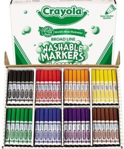 Washable Broad Point Markers Classpack Assorted Colors 200 Count Box