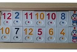 New big rummi game in handmade wooden box white piece children’s travel game strategy family board game gift