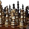 English Elite Luxury Brass Chess Set 4.75 Inch King Pieces Only