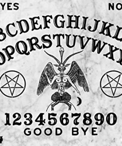 Classic Marble Ouija Board Design with Planchette for Mystical Fun