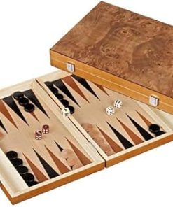 Wooden Backgammon Lyon 35 cm 13.5 Inch Classic Strategy Board Game
