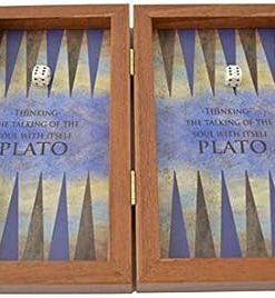 Handmade Plato Traveler Backgammon Mini Set from Greece 2