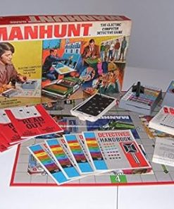 1972 Manhunt The Electric Computer Detective Game Vintage Edition 2