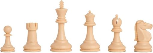 Reykjavik Plastic Chess Set Pieces Only 3.75 Inch King Red Natural - Image 2
