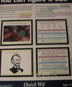 Trivia Game for Teens and Adults Ages 14 and Up by Quick Wit 2