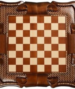 Handmade Solid Wood Backgammon and Checkers Game Set for All Ages