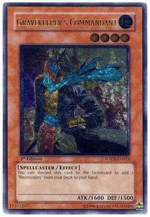 Yu-Gi-Oh! – Gravekeeper’s Commandant (FOTB-EN015) – Force of The Breaker – Unlimited Edition – Ultimate Rare 2 Yu-Gi-Oh! - Gravekeeper's Commandant (FOTB-EN015) - Force of The Breaker - Unlimited Edition - Ultimate Rare - Image 2
